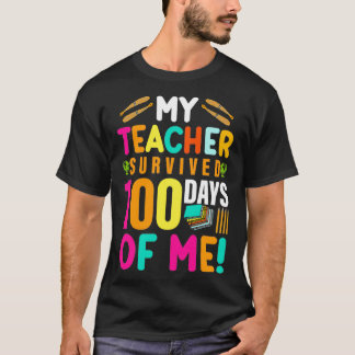 T-shirt heureux 100 jours d'école 66