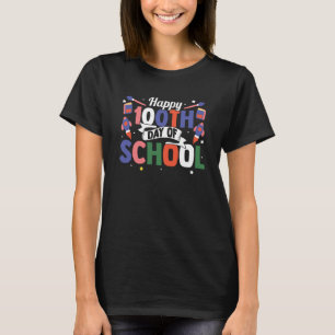 T-shirt heureux 100e jour de l'école enfants enseignant ét