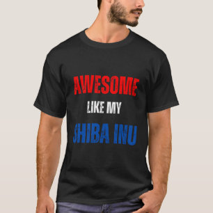 T-shirt Heureux 4 juillet génial comme My Shiba Inu Patrio