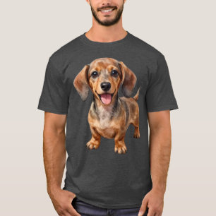 T-shirt Heureux chiot teckel