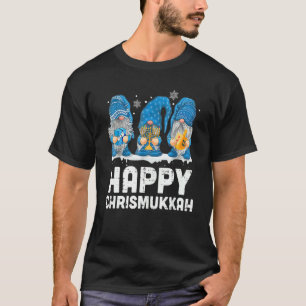 T-shirt Heureux Chrismukkah 2021 Avec Menorah Dreidel Gnom