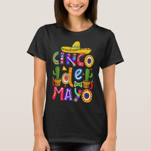 T-shirt Heureux Cinco De Mayo Fiesta Squad 5 De Mayo Mexic
