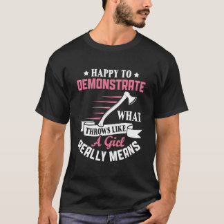 T-shirt Heureux de démontrer les lancers de W comme un lan