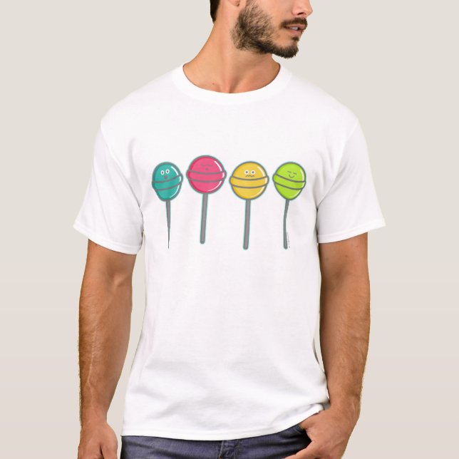 T-shirt heureux de lucettes (Devant)