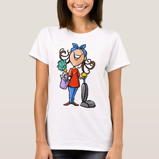 T-shirt Heureux De Nettoyer ! (Devant)