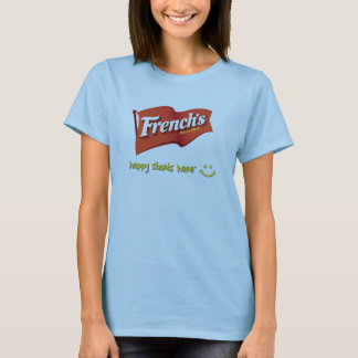 T-shirt heureux des débuts du Français ici