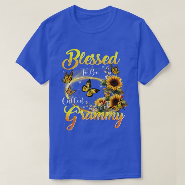 T-shirt Heureux d'être appelé Grammy Sunflower Amateurs Gr (Design devant)