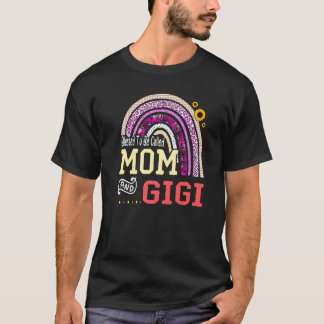 T-shirt Heureux d'être appelé Maman et Gigi Mothers Day Ra