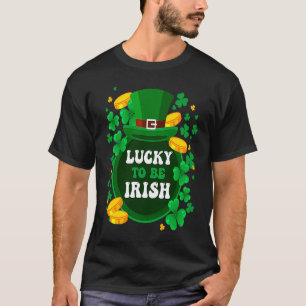 T-shirt Heureux D'Être Iris Shamrock Jour de la Saint Patr