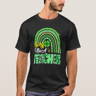 T-shirt Heureux D'Être Un Enseignant Arc En Ciel St Patric
