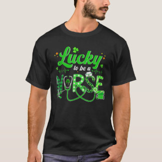T-shirt Heureux D'Être Une Infirmière Patricks Leopard