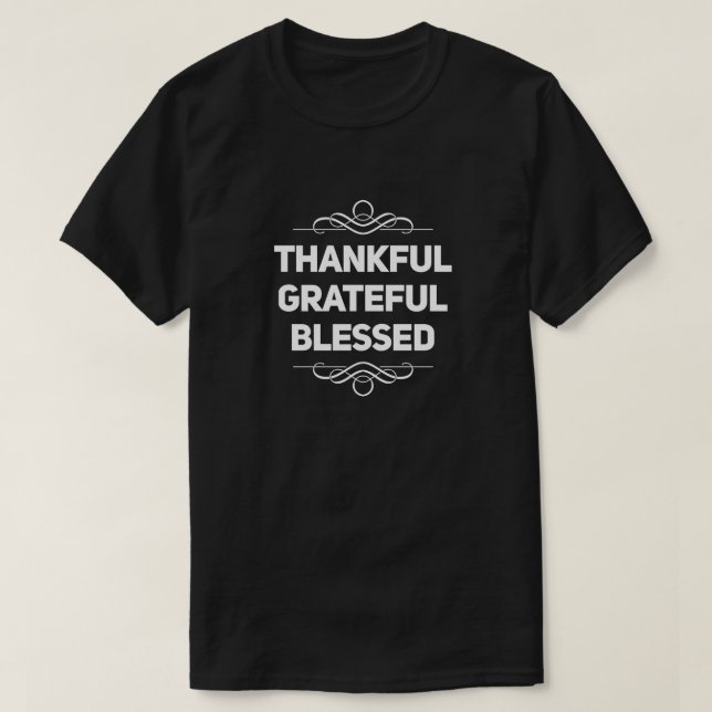 T-shirt Heureux et gracieux béni (Design devant)
