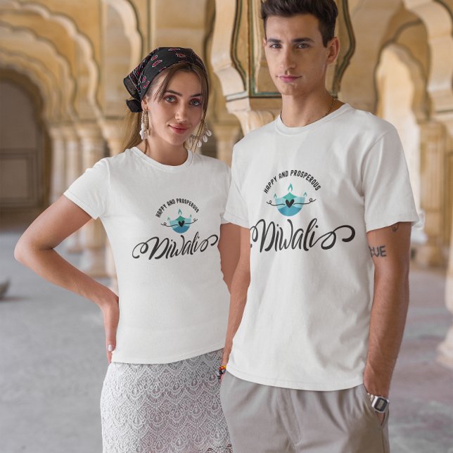 T-shirt Heureux et prospère Diwali (Créateur téléchargé)