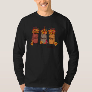 T-shirt Heureux Grateful Gogo Vie Chute Thanksgiv