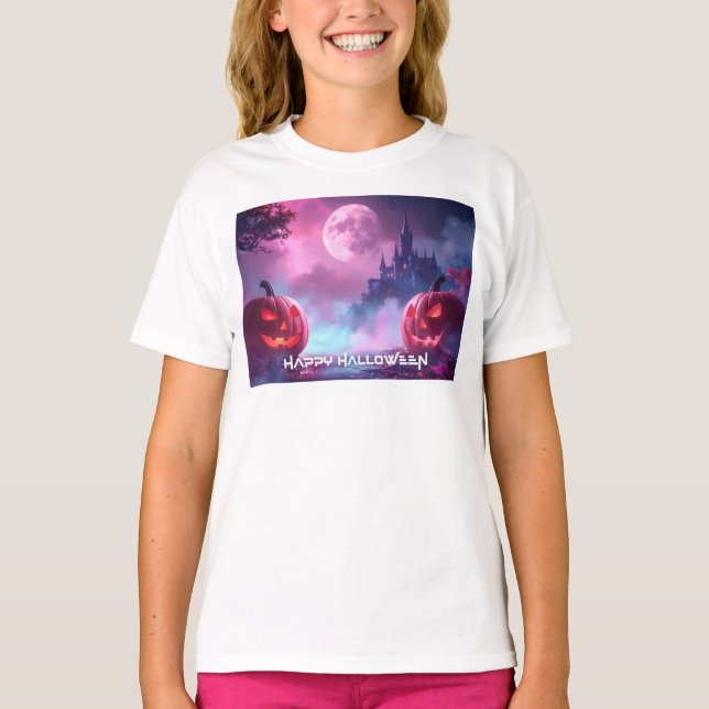 T-SHIRT HEUREUX HALLOWEEN (Devant)