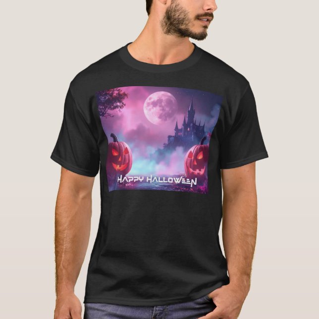 T-SHIRT HEUREUX HALLOWEEN (Devant)