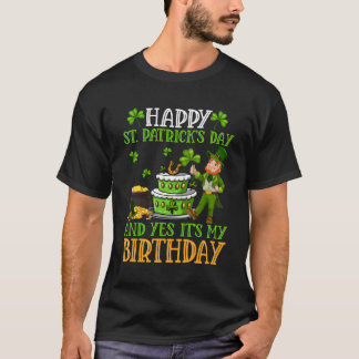 T-shirt Heureux Jour de la Saint Patrick Et Oui C'Est Mon 