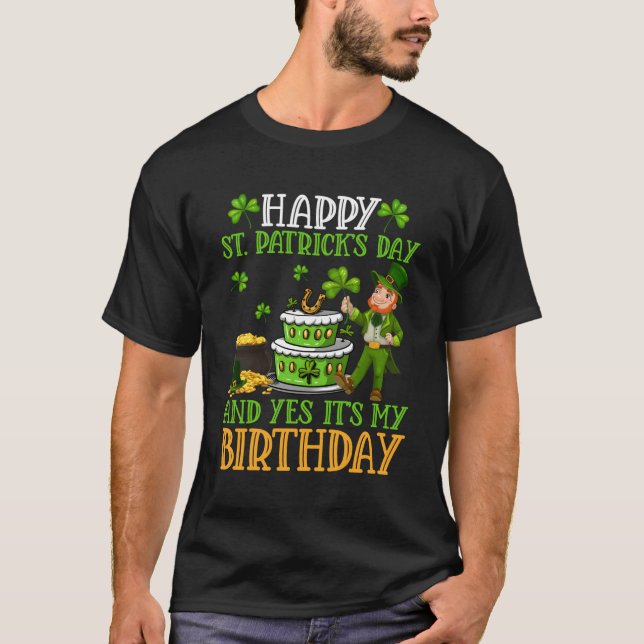 T-shirt Heureux Jour de la Saint Patrick Et Oui C'Est Mon  (Devant)