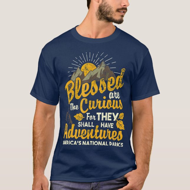T-shirt Heureux les Curieux Parcs Nationaux (Devant)