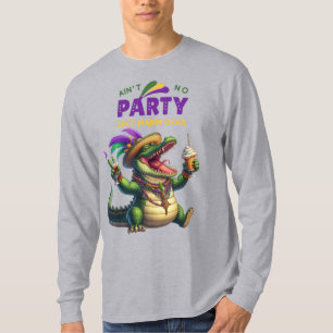 T-shirt Heureux Mardi Gras Alligator