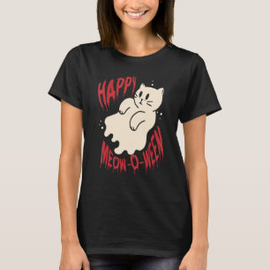T-shirt Heureux Mew O Wen Black Cat pour Halloween 1