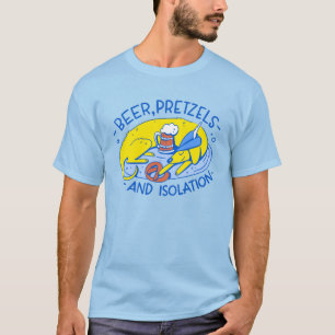 T-shirt heureux oktoberfest chien de quarantaine coronavir