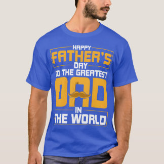 T-shirt Heureux Père de Dayohe Plus grand papa Mens Père g