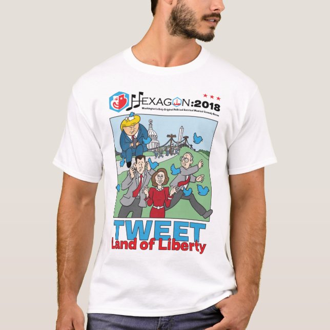 T-shirt Hexagone 2018 : Terre de bip de la liberté, option (Devant)