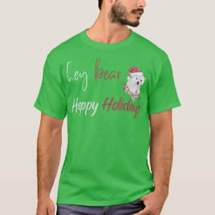 T-shirt Hey Bear Joyeux Noël Célébration de Noël