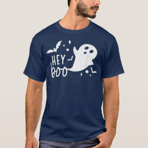 T-shirt Hey Boo Cute Ghost Saison Éffrayante Pumkin Boo Cr