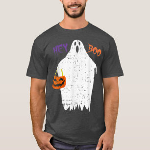 T-shirt Hey Boo Drôle Boo Fantôme Citrouille Costume Hallo