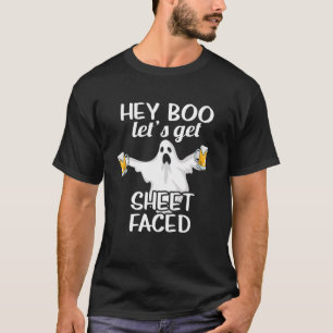 T-shirt Hey Boo Obtenons la feuille face à la pièce drôle 