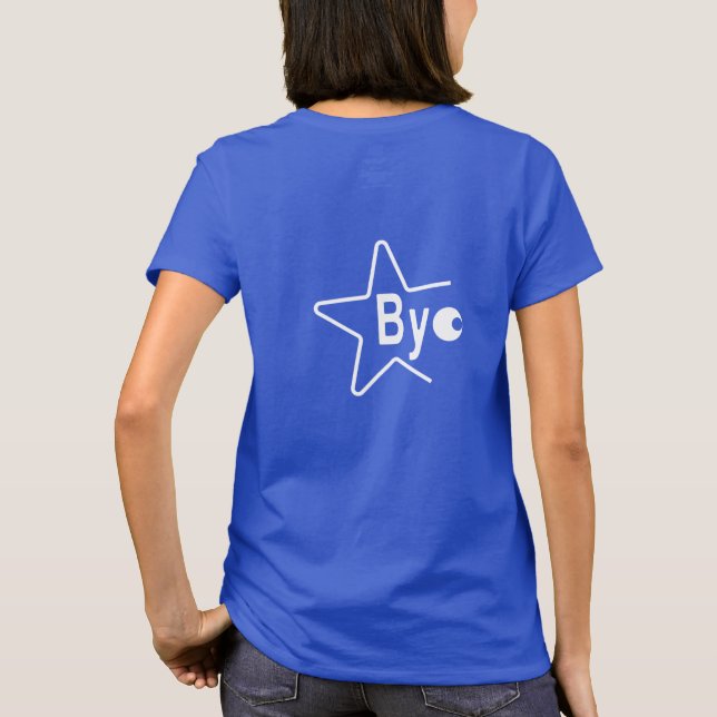 T-shirt Hey Bye Blanc Avant Arrière Simple Ridge (Dos)