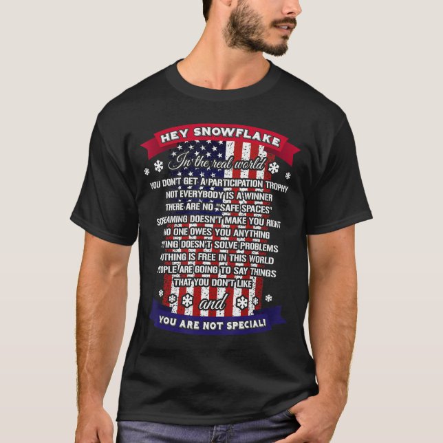T-shirt Hey Snowflake Fière Armée Papa Cadeau (Devant)