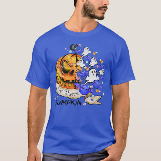 T-shirt Hey There Pumpkin JackOLantern Ghosts Bats Hallowe