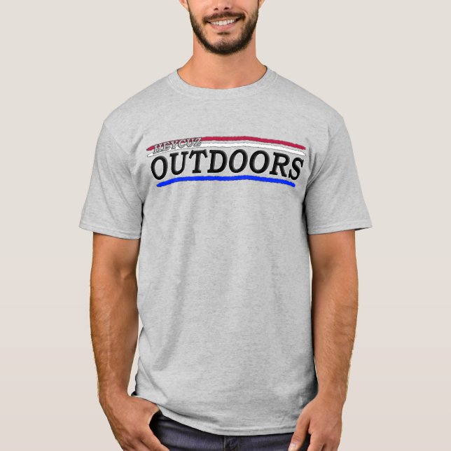 T-shirt HeyCuz Extérieur Rouge Blanc et Bleu (Devant)