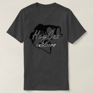 T-shirt HeyCuz Poisson extérieur noir et blanc