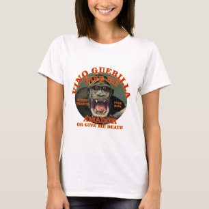 T-shirt HG FW FV VIN Guerilla BLANC ROUGE Amador Mort