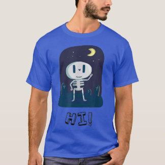 T-shirt Hi Skeleton Say Hi 
