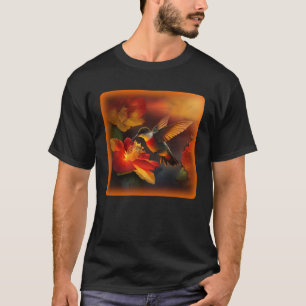T-shirt Hibiscus des colibris Fleur du matin Sunrise Natur