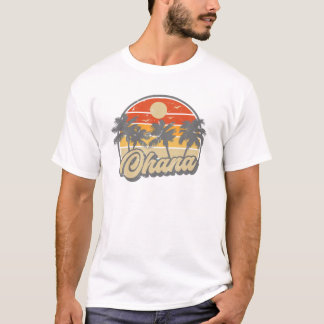 T-shirt Hibiscus Flower Beach Family