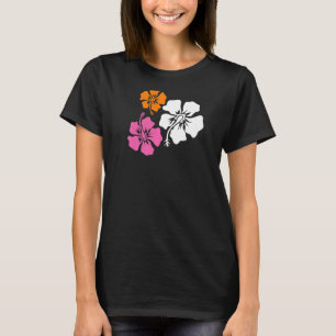 T-shirt Hibiscus rétro Motif des années 2000 Inspiration e