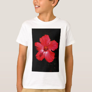 T-shirt Hibiscus rouge