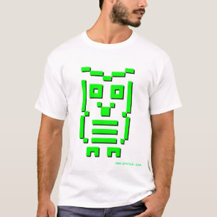 T-shirt hibou à 8 bits (vert de Digitals)