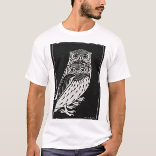 T-shirt hibou au design vintage de Julie De Graag