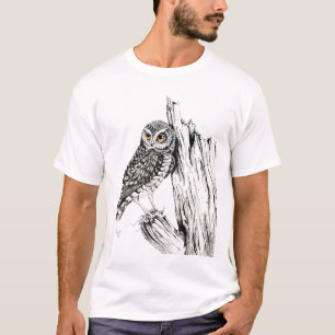 T-shirt Hibou avec la chemise de sauterelle