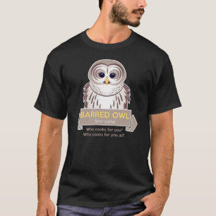 T-shirt Hibou barré