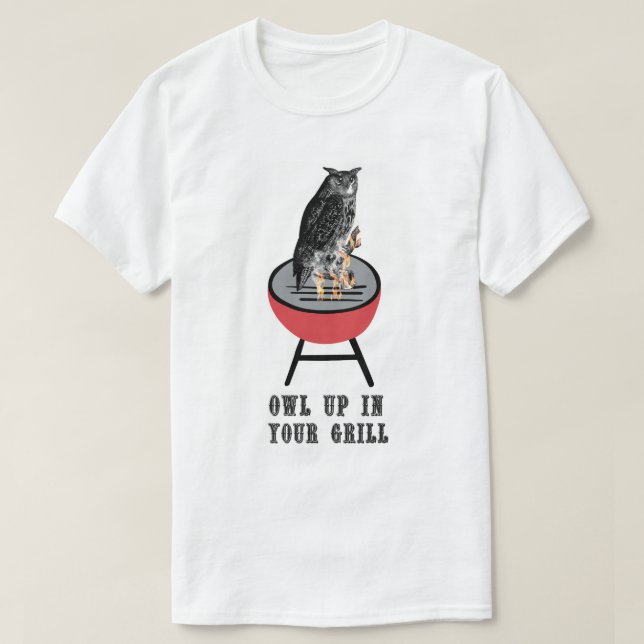 T-SHIRT HIBOU DANS VOTRE GRIL (Design devant)