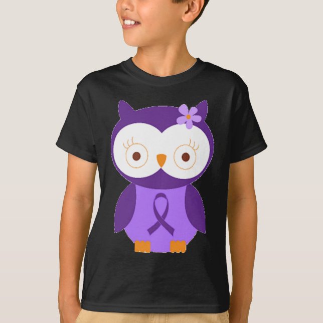 T-shirt Hibou de fibromyalgie (Devant)