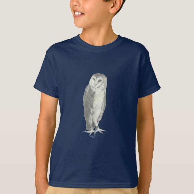 T-shirt Hibou de grange | personnalisable (Devant)